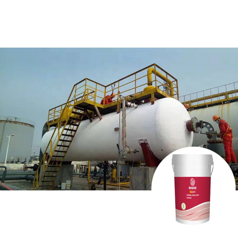 
UOBOC Heat Resistance High Temperature Paint Anti-corrosive Thermal Insulation Coating for Pressure Buffer Tank 