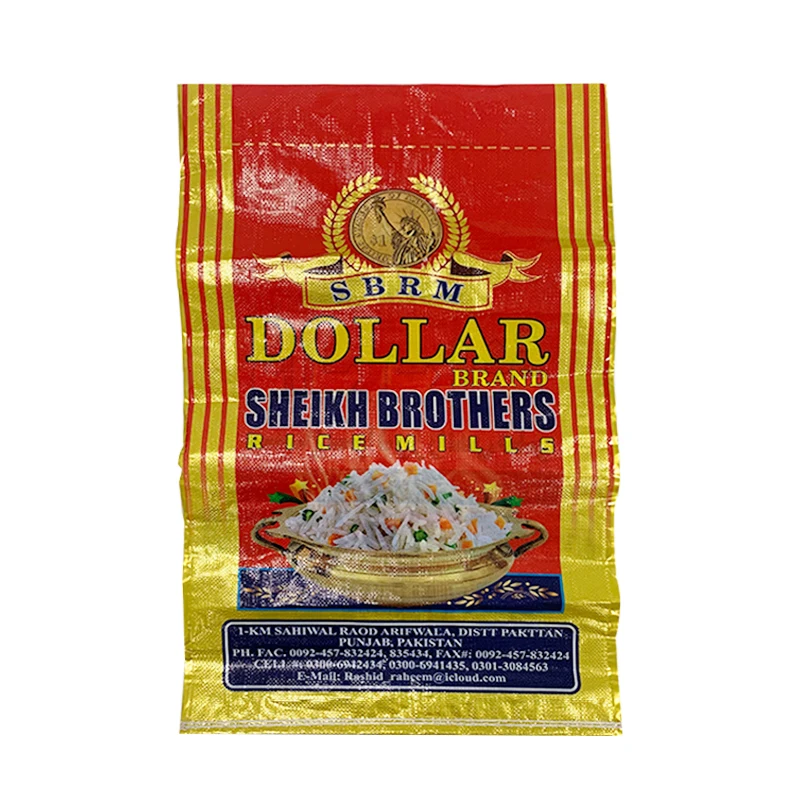 Rice Bags Jute Rice Sack Sugar Bag Basmati Rice Bag Pp Agriculture Package Plastic Bopp ODM Flour Laminated 50kg White 25kg