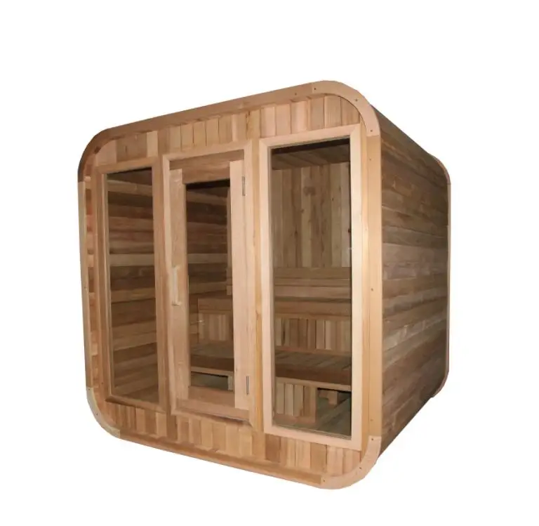 6-8 человек открытый сухой паровой деревянный традиционный куб сауна комната