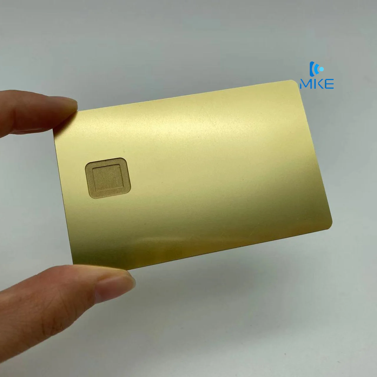 Blank metal bank credit card