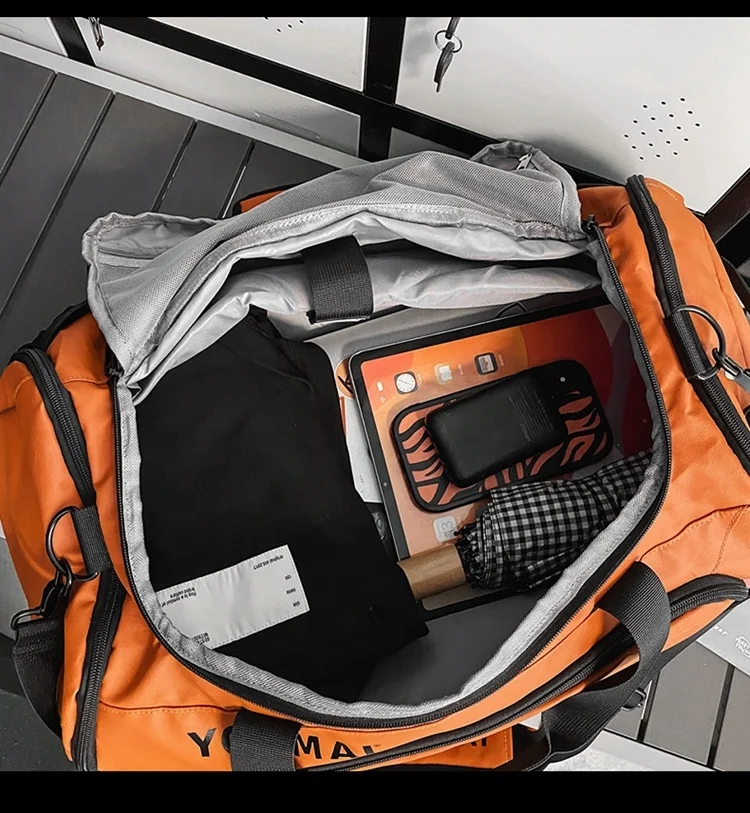 Wholesale Custom Logo GYM Dry and Wet Separation Travel Duffel Sports Bags with Shoe Compartment for Women and Men