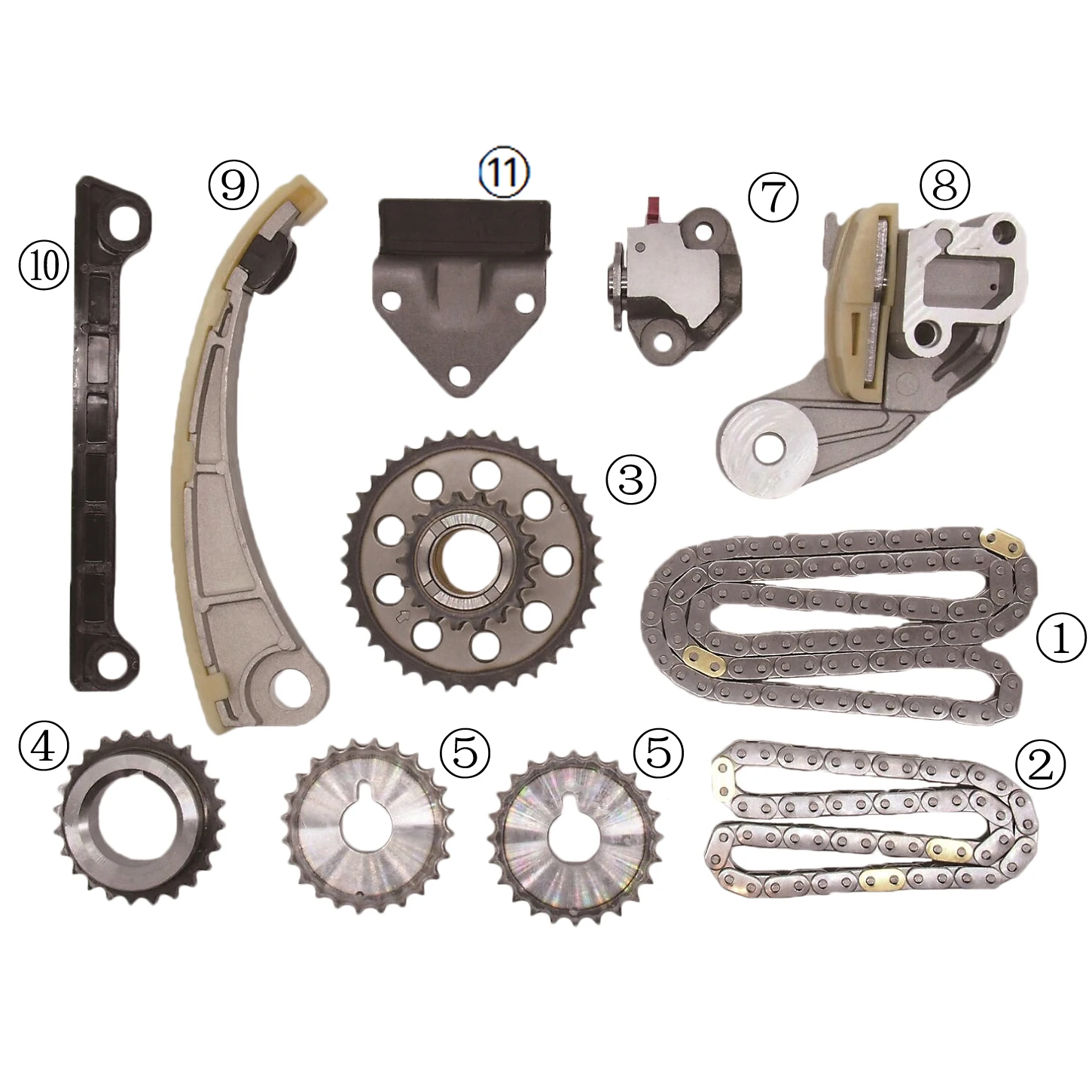 
 JT-0801-KIT комплект цепи ГРМ 2002 л J18 J20A 4cyl 98-09 Aerio (2007-03), SX4 (1998-09), Vitara (-03)  