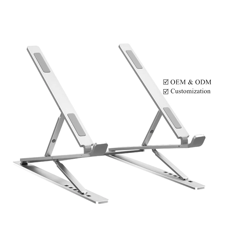 
Soporte de Para non-slip collapsible multi Adjustable angle Laptop Riser Lightweight mini metal N8 aluminium stand for laptop 