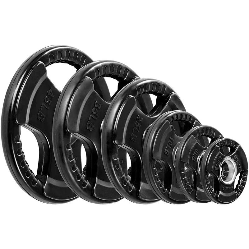 
Wholesale 2 Inch Weight Plates for Weightlifting and Strength Training Cheap Gym Cast Iron Rubber Bumper 20kg Weight Plates 