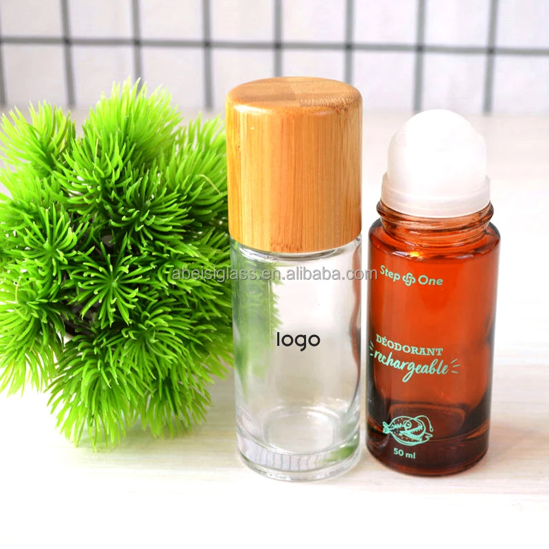 20ml 30ml Roll On Packaging Container Bottle Glass Frosted Ball 50ml Roll-on Deodorant