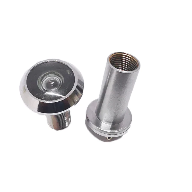 Front Door Copper Chrome 200 Degree Peephole Door Viewer Camera
