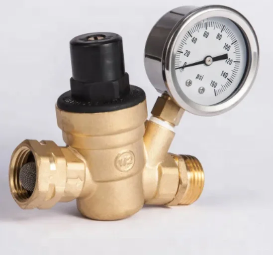 3/4 Inch Lead free Water Reducer For Adjustable Brass Water Pressure Relief Valve