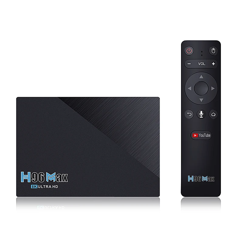 Android 11 0 8K H96 MAX-3566 RK3566 2 4G/5 ГГц двухдиапазонный Wi-Fi BT4.0 android tv box 4 ГБ/8 Гб RAM 32 ГБ/64 Гб/128 ГБ ROM