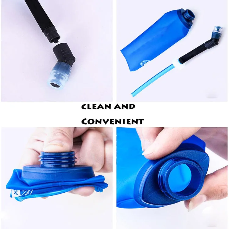 Wide Mouth BPA Free Sport Soft Flask Water Bottle 500ml for Travel