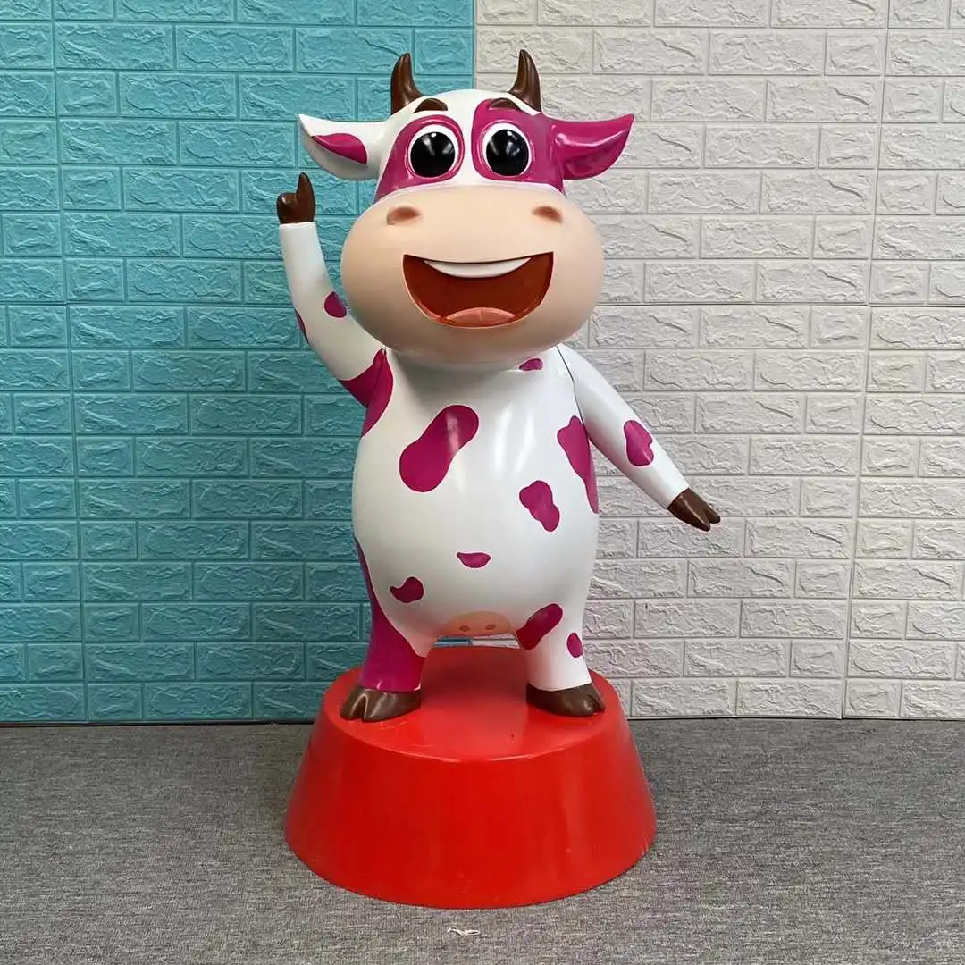 Outdoor Living Size Garden Decor Life Size Fiberglass Cow/bull/ox Statue