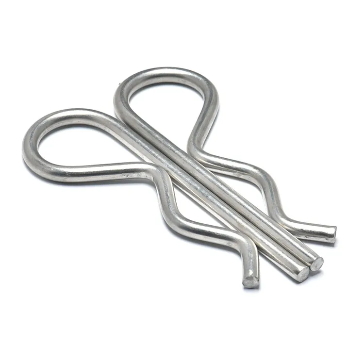 Customized Stainless Steel Carbon Steel Zinc plated  DIN11024 Single Coil (R Type) Spring Split Cotter Pin