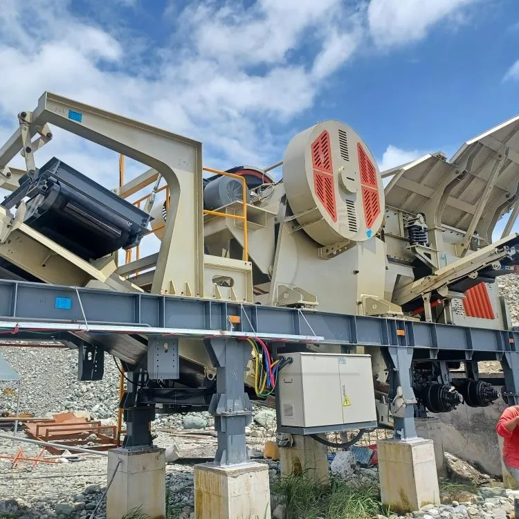 Antimony Stone Crushing Machine Aggregate Mobile Crusher System For Tractor