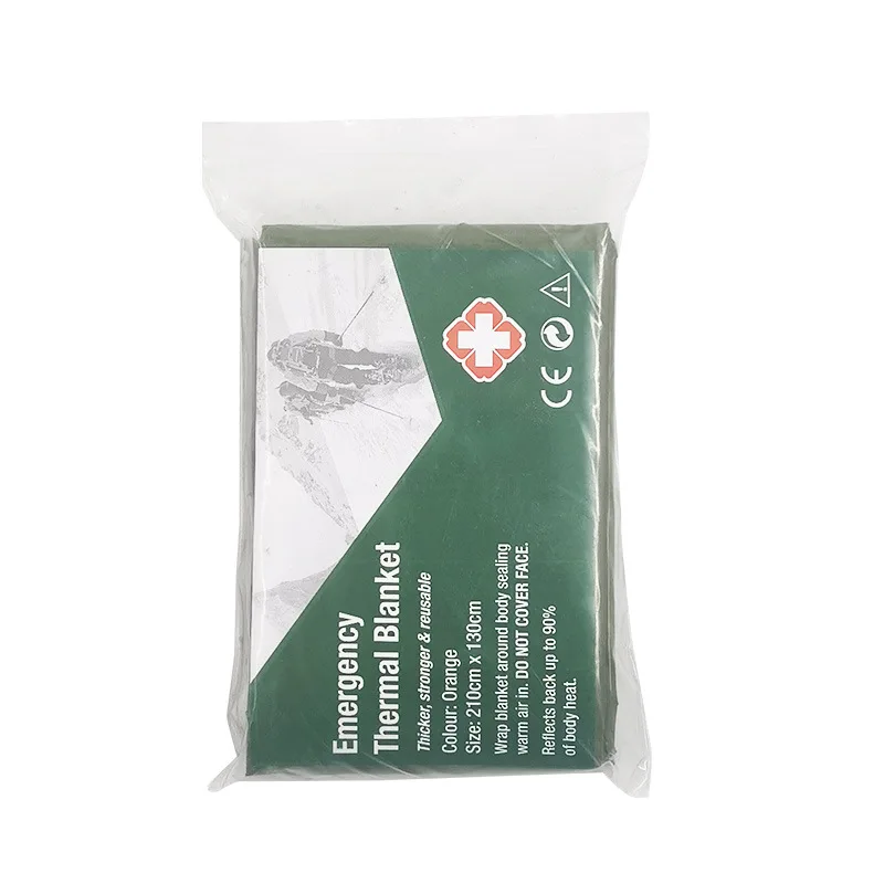 PE Marathon Field Cold-proof Life-saving Blanket Thickened Emergency Disposable Thermal Insulation Blanket Wholesale