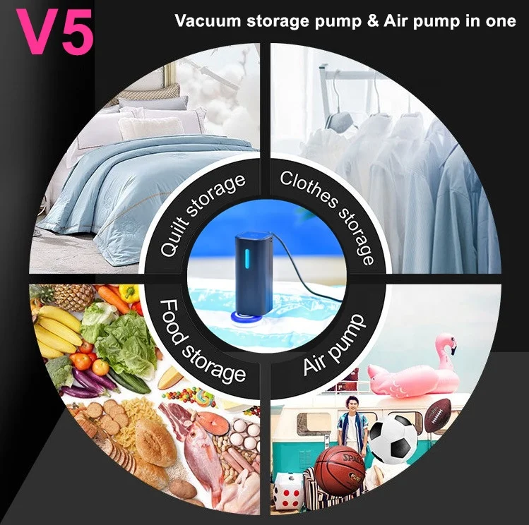 VNOST Factory Direct Sale Mini Negative Pressure Air Vacuum Storage Bags Pump for clothes storage save 70% space