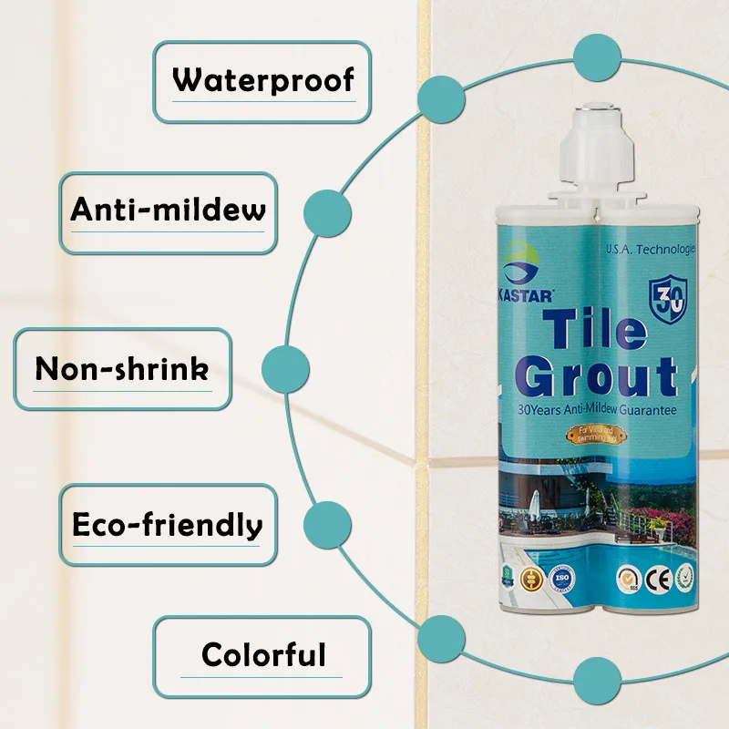 KASTAR Manufacturer 30years Hot Selling Double-Component Ceramic Epoxy Grouting Adhesives Sealant Glue Tile Filler Grout For Tile Grout