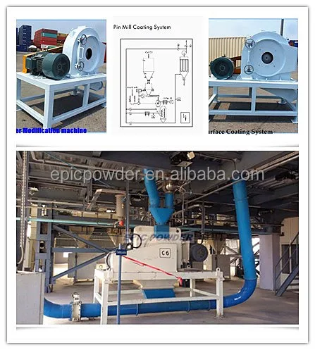 Zinc Oxide Limestone Calcite Powder Surface Coating Machine Calcium Carbonate Powder Coating Machine For Sale