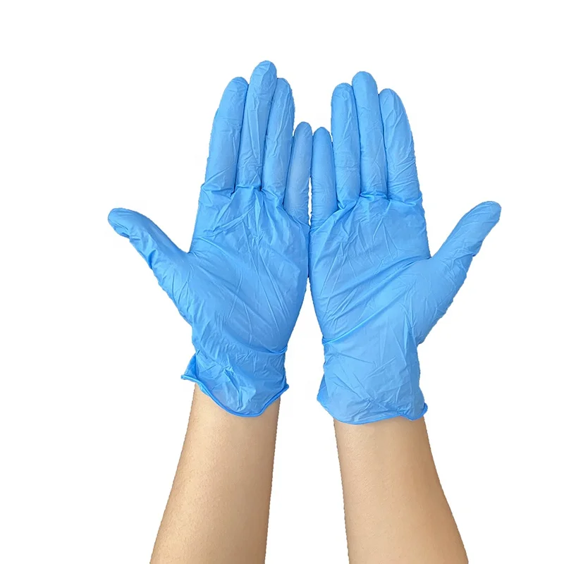 Factory Sales High Quality Cheap Pricre Blue Nitrile Gloves Disposable Powder-Free Latex Free Nitrile Gloves