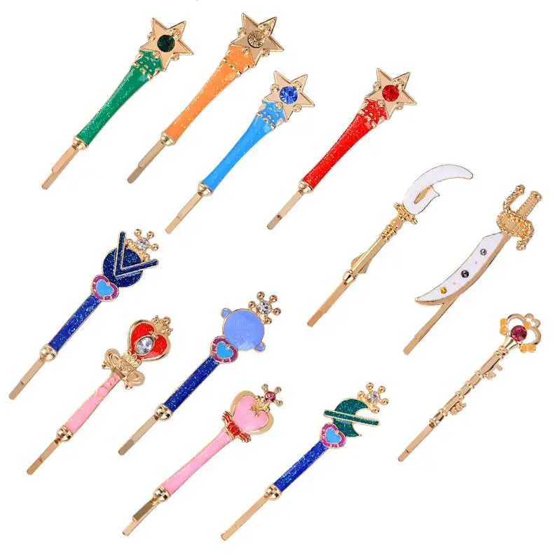 wholesale fashion girls crystal hair clips metal hair clips bling hair clips for women girls accessories