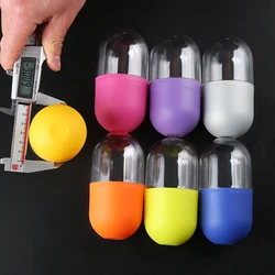 Wholesale Promotion Eco-friendly PP Gashapon 60*120mm Cylinder Shape Empty Plastic Ball Capsule Toys for Vending Machine