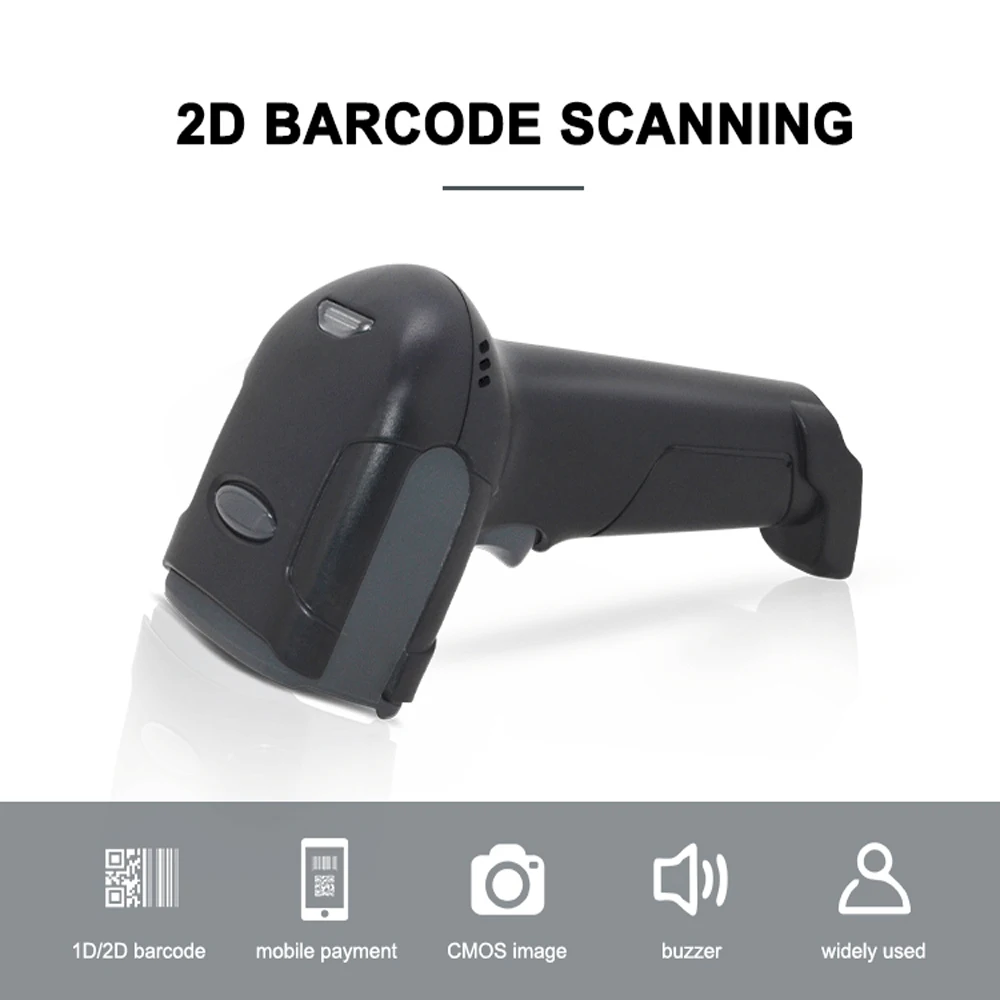 JEPOD JP-K621 Factory High Precision 2D Mobile QR Code Cable Handheld Barcode Scanner for Shop