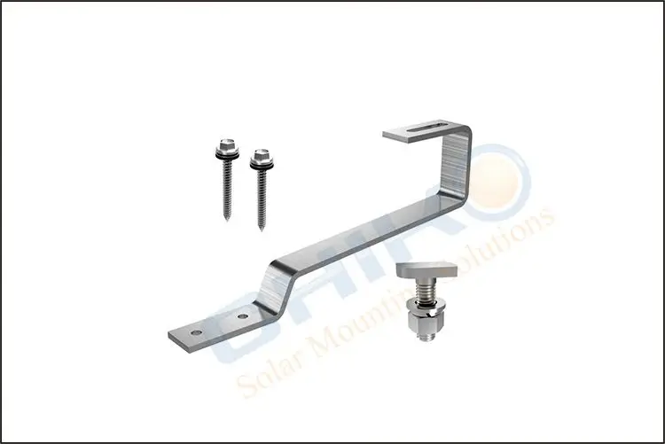 High efficient solar panel roof mounting steel structure for tile roof