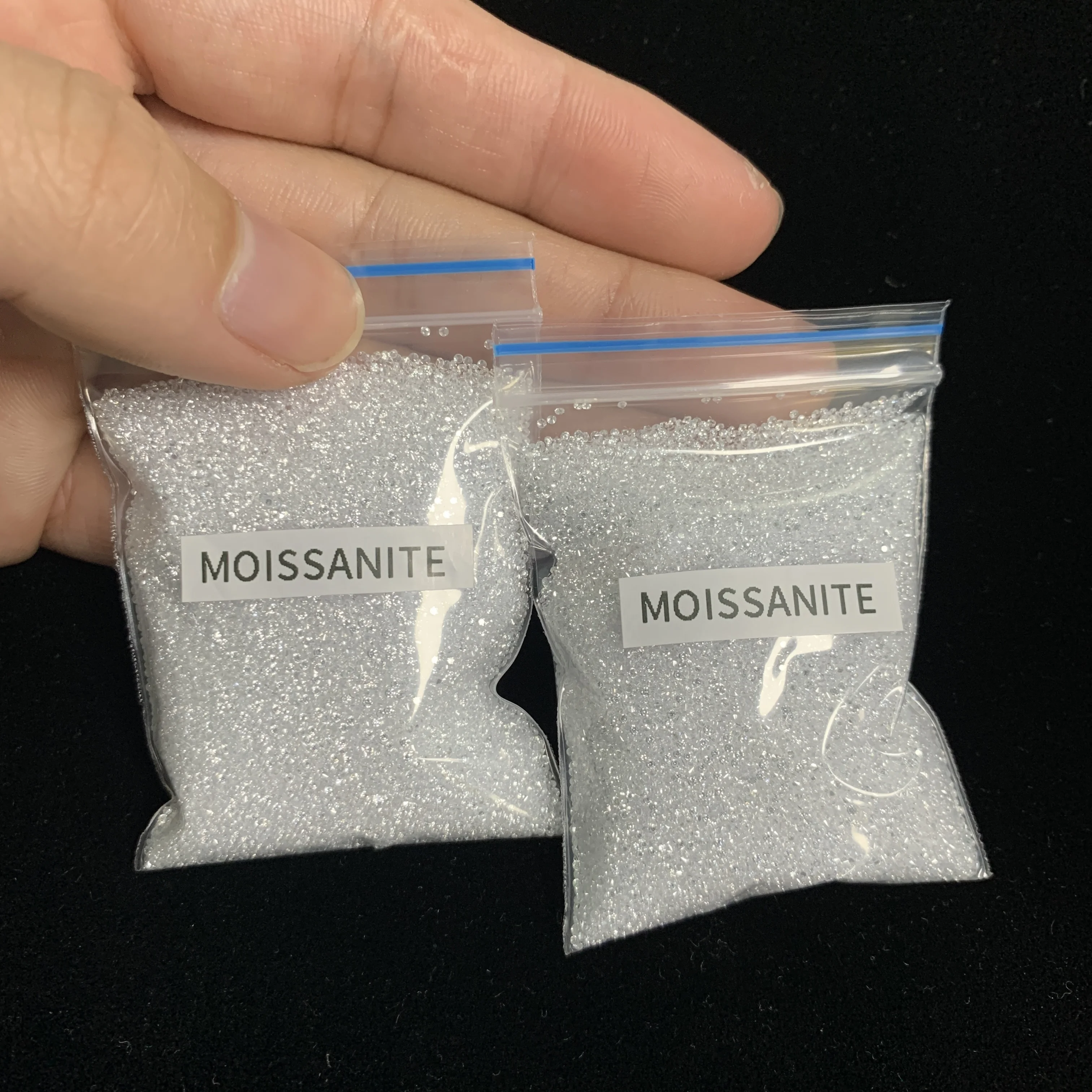 Pass Diamond Tester Moissanite Diamonds 1ct/pack 1mm-3mm Melee Size VVS1 White Round Brilliant Loose Moissanite Stone