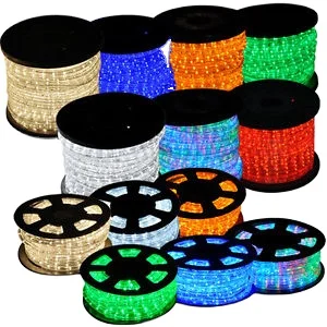 Wholesale 100 Meter 110v 220v Outdoor Multi Colour Round  Decorative Neon Waterproof Led Rope Lights