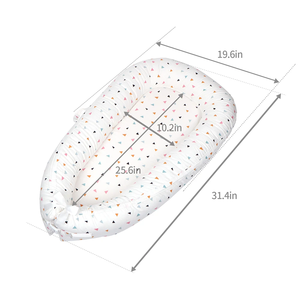 New Design Washable Travel Cradle Cushion for Folding Baby Nest Nursery Sleeping Nest
