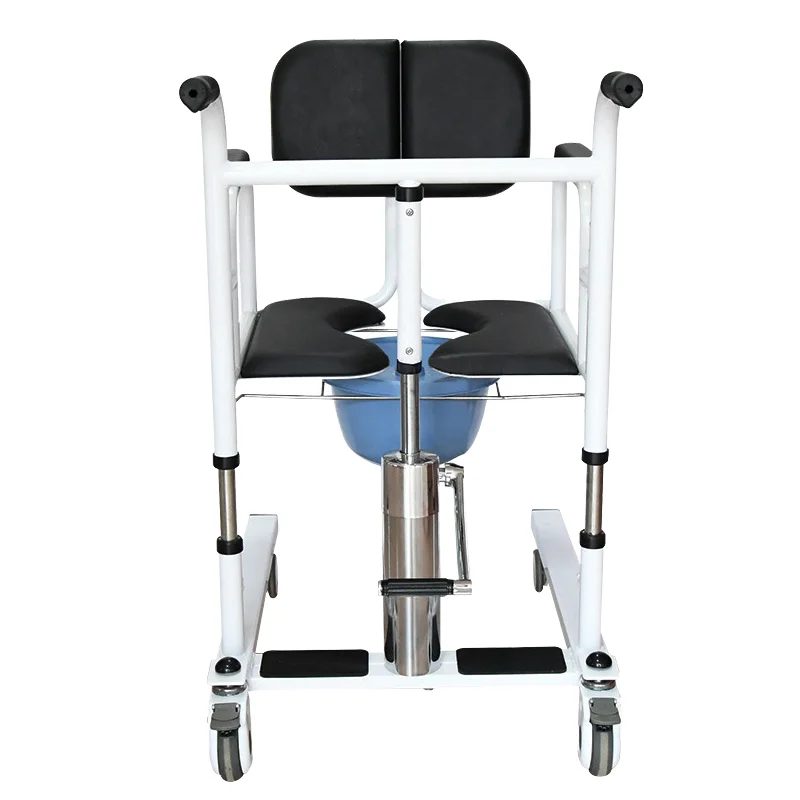 Multifunctional Hydraulic Lift Patient Transfer Chair Medical Commode Handicapped Invalid Bathroom Safety Equipment including