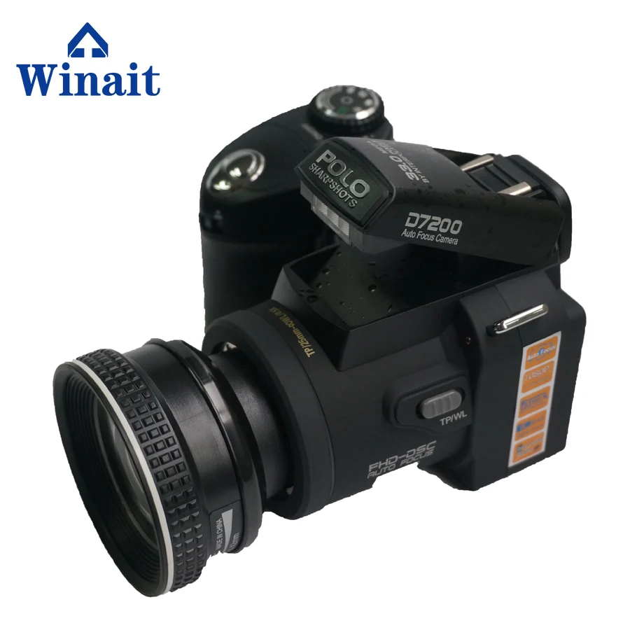  DC-7200 DSLR Поддержка 32G sd-карта видеокамера 33 мега пикселей Цифровая камера dslr HD профессиональная хорошее качество оптовая