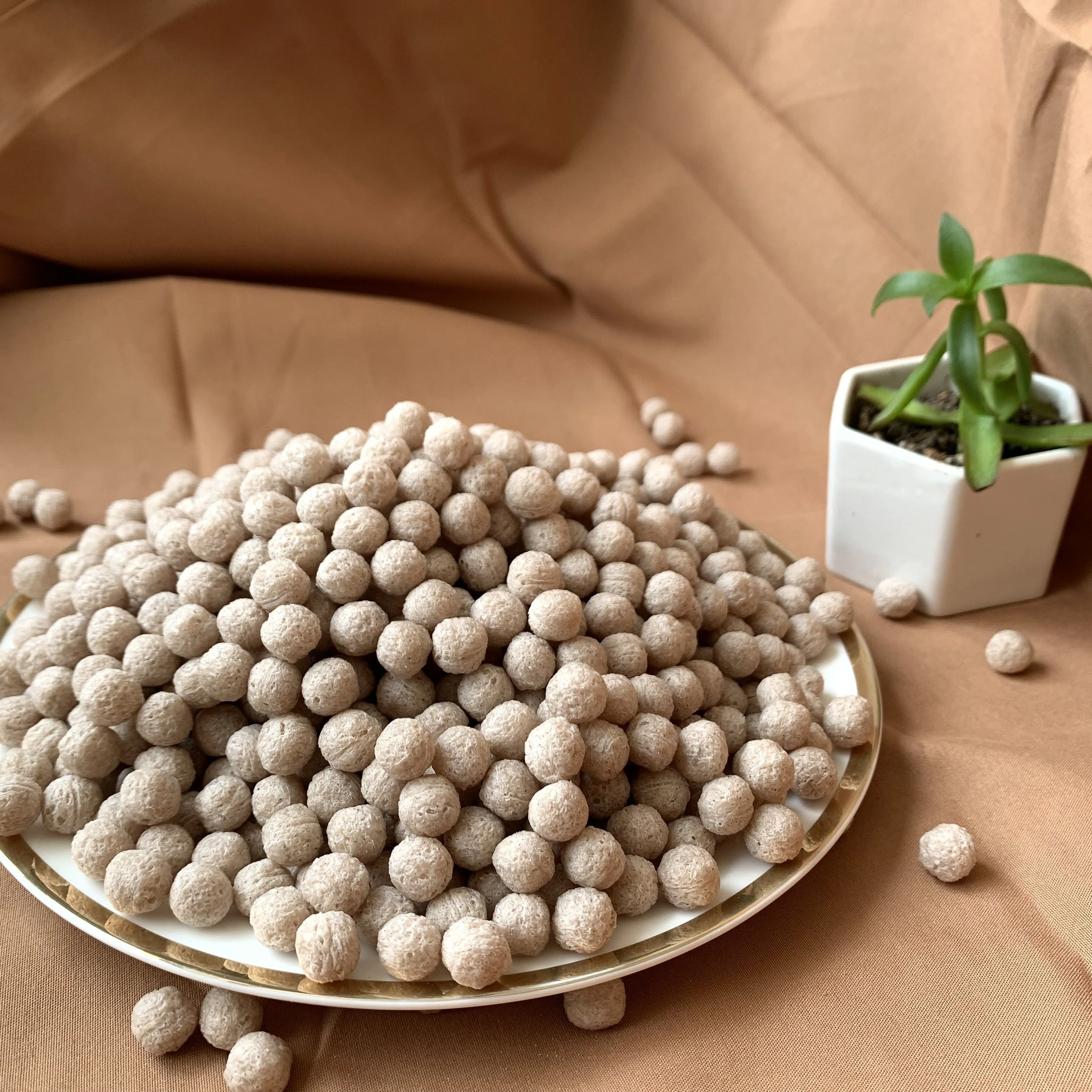 Сырье для хлопьев, кукурузные хлопья, фиолетовый круг для сладкого картофеля для завтрака, злаков, мгновенной еды, муесли, овсяной муки