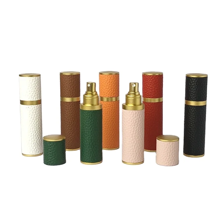 IBELONG New Arrival 10ml Unique Luxury Custom Leather To Cover Refillable Empty Glass Perfume Mist Spray Bottle Supplier