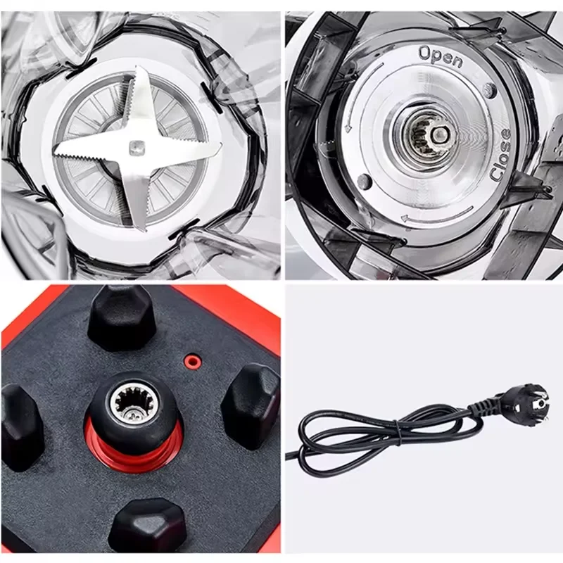 Jewin 2-in-1 Home Blender 2.5L 1000W Electrical Tabletop Model with 15 Speeds & Pulse Function 6 SS Knives Push Button Controls