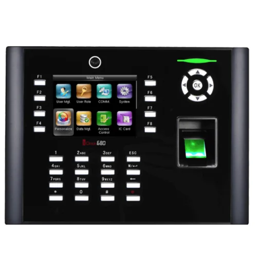
Iclock680 zkt eco fingerprint and password time attendance and access control device 