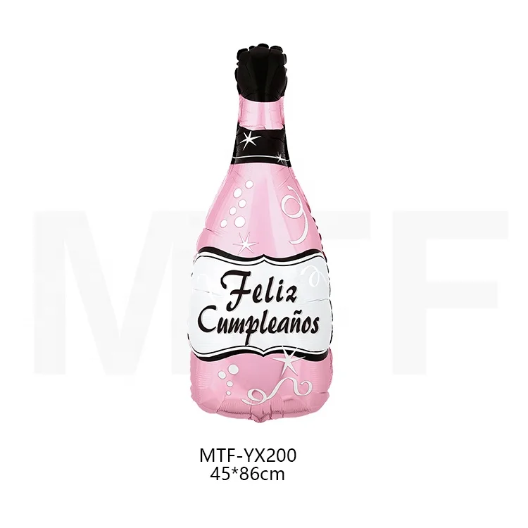 Wholesale Helium Mylar Cartoon Ballons Globos Spanish Balloon Feliz Cumpleanos Aluminum Foil Balloons