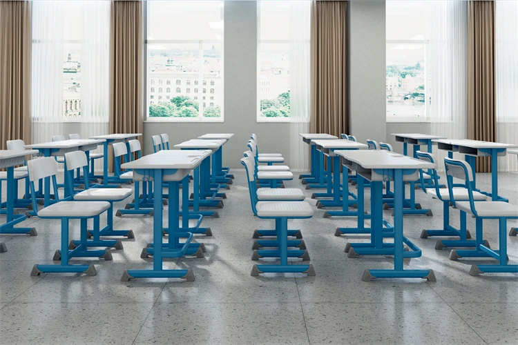 Wholesale Classroom Table College University Children Furniture Adult Teacher Student Kids School Desk And Chair Set