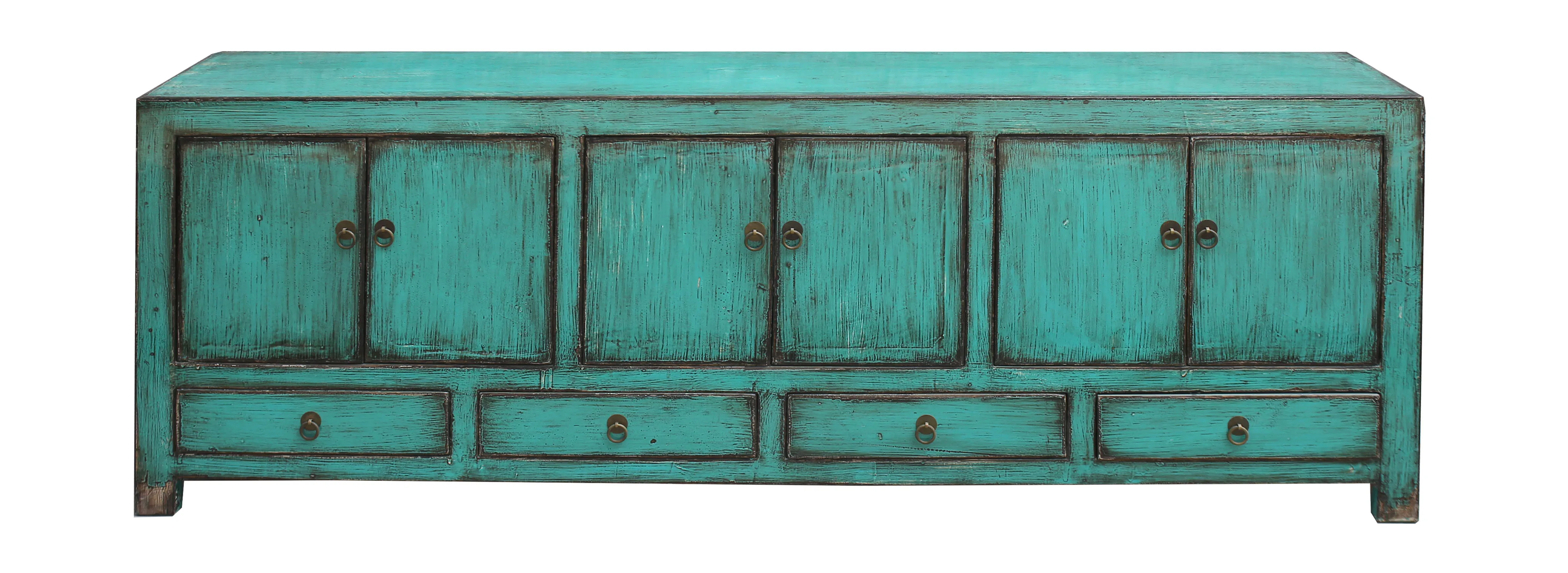 wholesale Chinese antique reproduction high Glossy handpainted tv cabinet