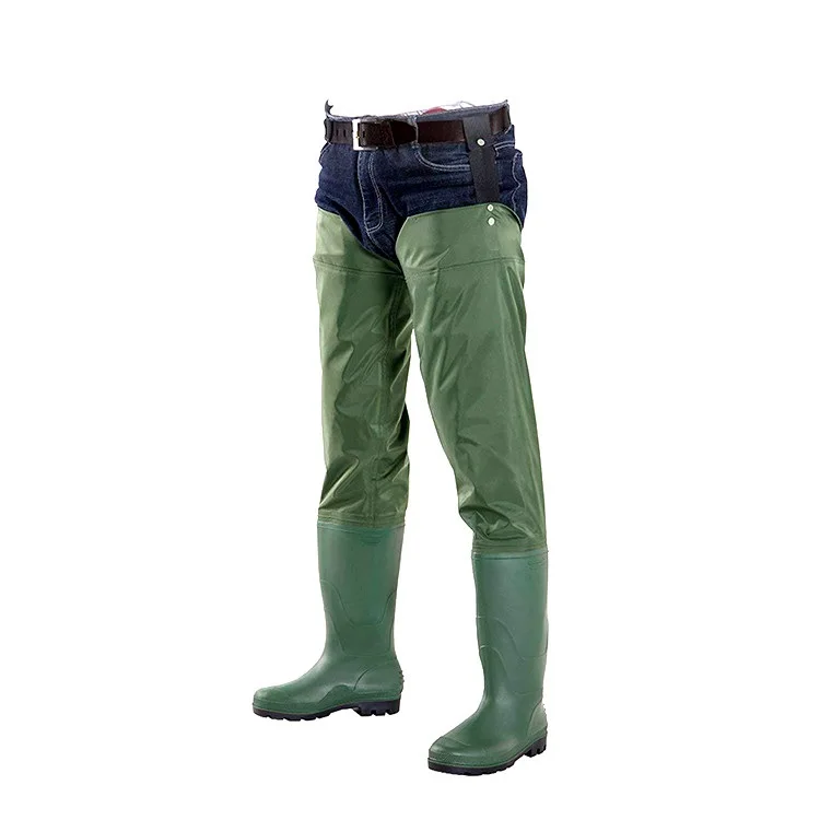 comfortable breathable waterproof  hunting PVC fishing waders waist wader