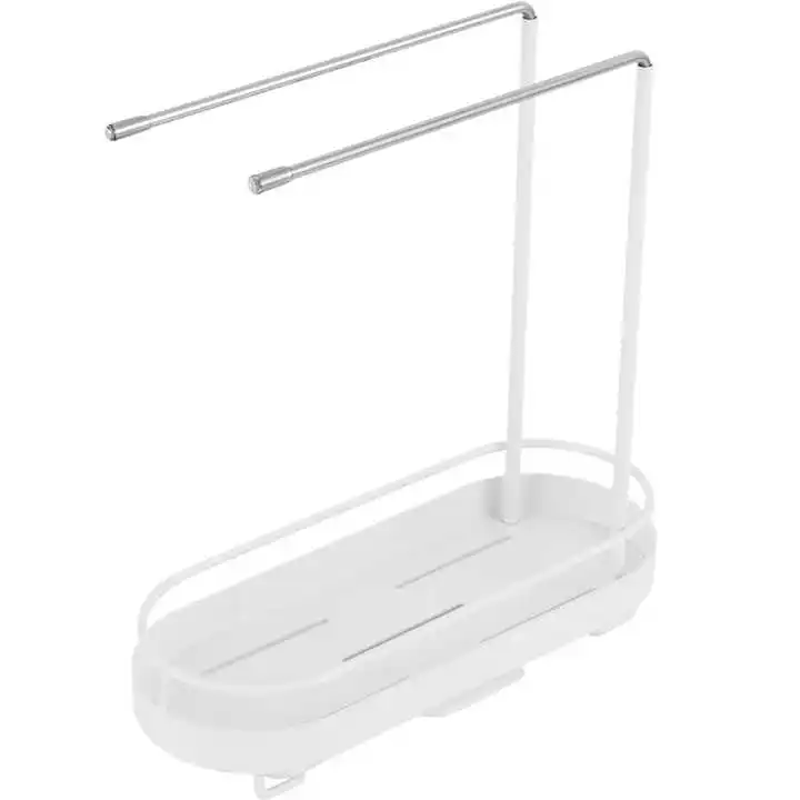 Kitchen sink rag detergent detergent detergent supplies storage shelf sponge appliancesSink storage rack Kitchen tools