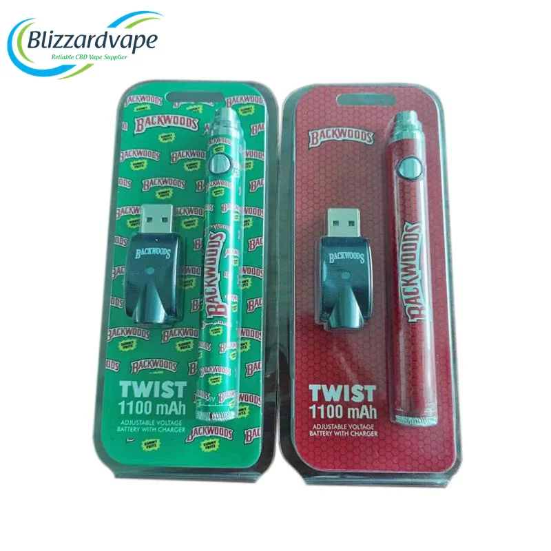 Backwoods Cbd Vape Battery Adjustable Voltage Cbd Cartridge Vape Pen Battery 2021 Twist Cbd Battery Pen