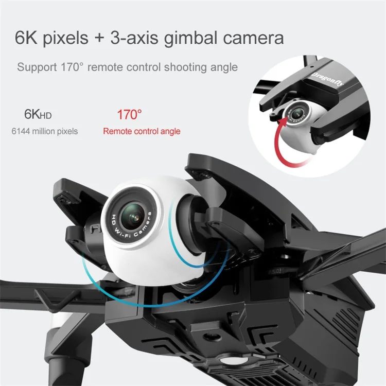 22 Minutes Battery Life GPS Intelligent Positioning 6K 3 Axis ESC Camera 5G Image Transmission VR Brushless Motor Drone S137
