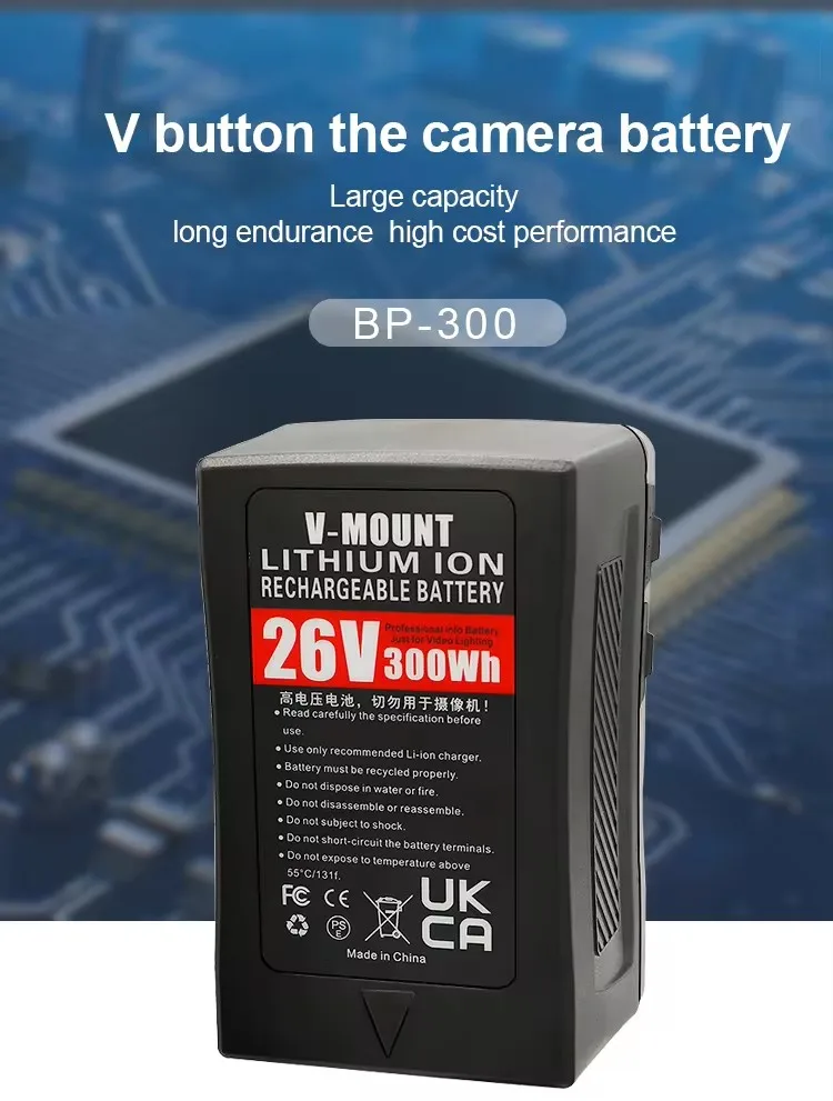 Сменный аккумулятор большой емкости для камеры 26 В BP-300WH 300Wh BP-300 BP-300S V установочный с USB-портом/D-TA