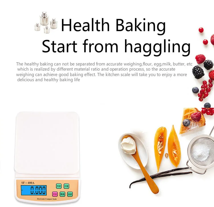 SF-400A weighing scale digital multifunction kitchen and food scale electronic household items