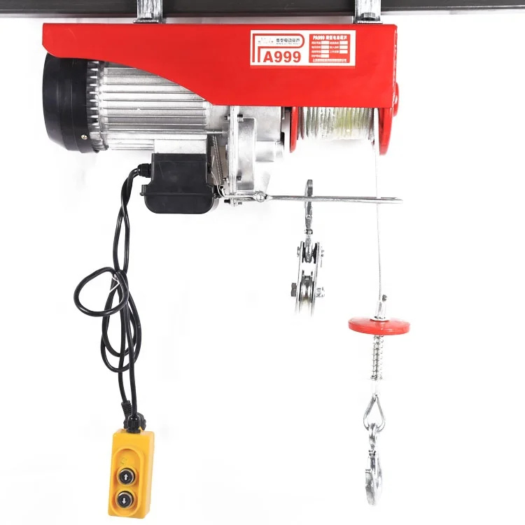 Manufacture 1000 Kg Micro Electric Hoist High Speed Electric Hoist for Construction Materials