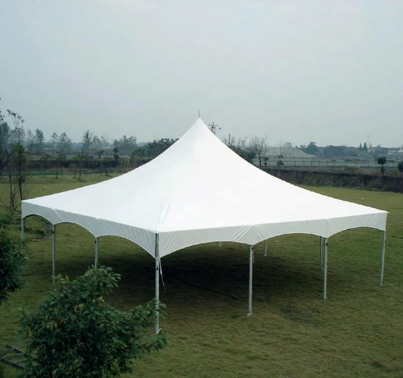 4*6m Fire Resistance PVC Pagoda Tent Outdoor Aluminum Frame Spring Top Marquee High Peak Pagoda Tent For Even