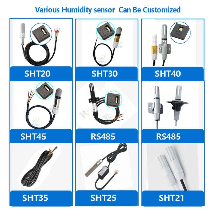 Wireless Humidity Temperature Sensor DHT High Sensitivity Industrial Automation Agriculture Monitoring Durable Design