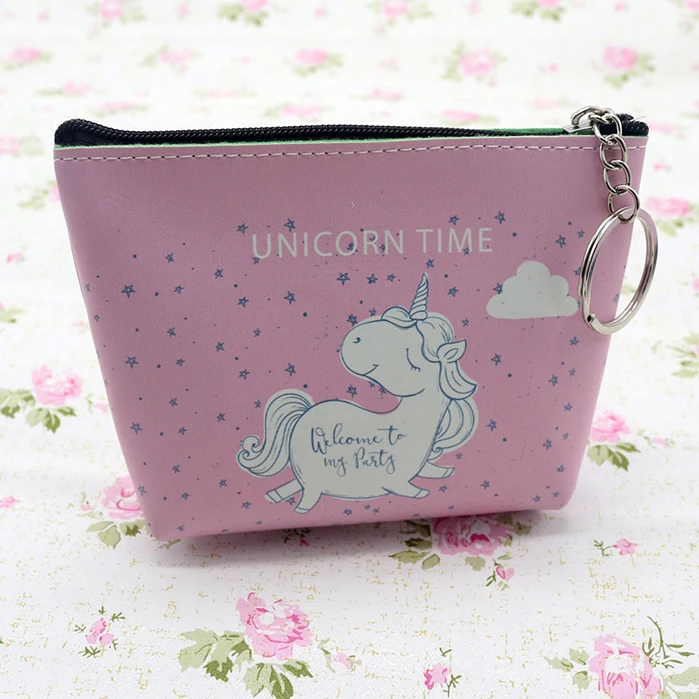 Cute Girl Kids Coin Purses Holder Kawaii Animal Unicorn Women Mini Change Wallets Money Bag Coin Bag Children Zipper Pouch Gift