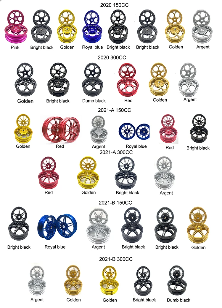 BORSKE Manufacturer Wholesale Vespa parts Rim Vespa Casting Aluminium Wheel Scooter 3.00x12inch Wheel Rim for Vespa Sprint 150CC