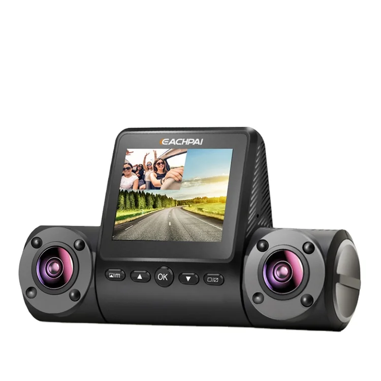 IMX323 EACHPAI X200 видеорегистратор Full HD 1080P Передняя и внутренняя Автомобильная камера G-сенсор WDR WiFi GPS для водителей такси