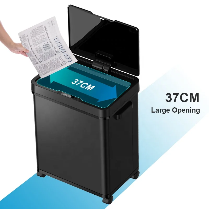 13Gallon Auto Sensor Recycling Sorting Touchless Dual garbage rubbish dustbin Trash can smart waste bin